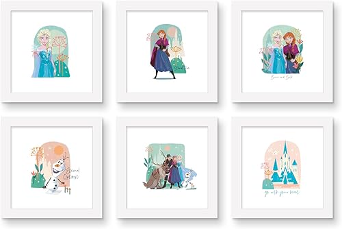 Trends International Gallery Pops Disney Frozen 2 - Paquete de arte de pared estilo pintoresco (paquete de 6)
