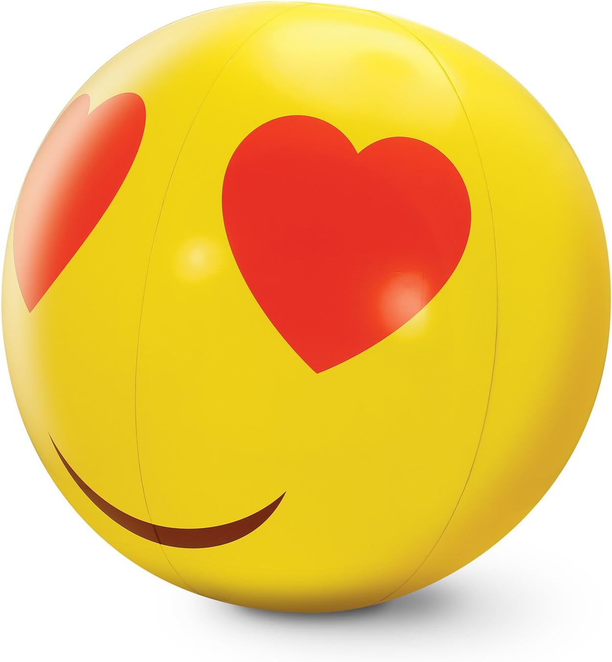 Kovot Large Emoji Beach Balls Set of 3 - Includes (3) 24" Emoji Style Beach Balls and Foot Pump : Toys & Games
