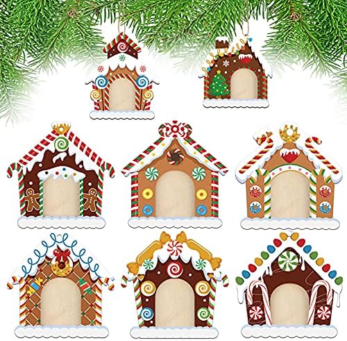 Amazon.com - Namalu 8 Pieces Wood Gingerbread House Photo Frame ...