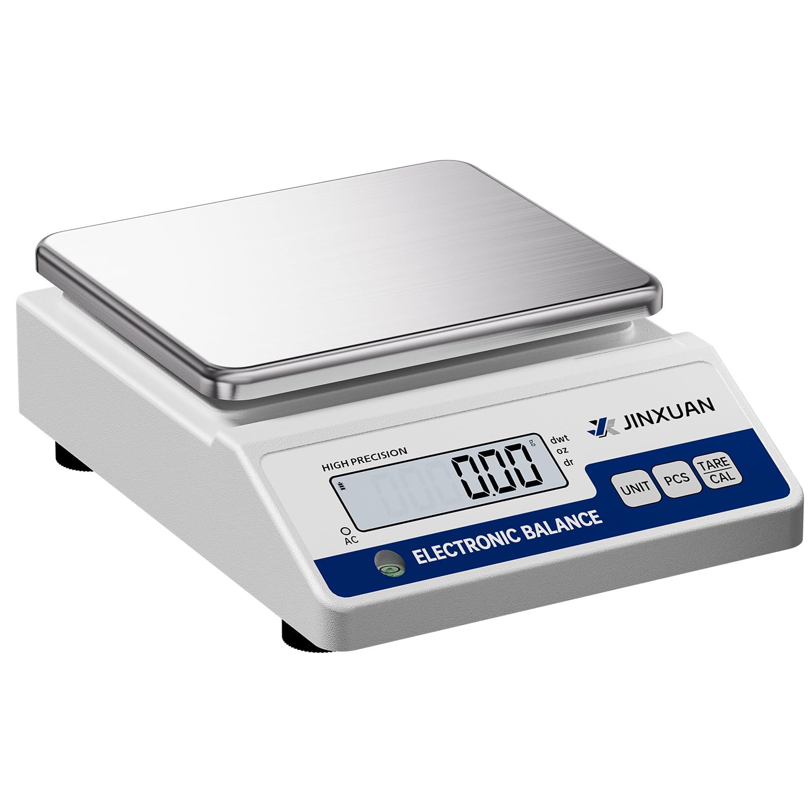 Báscula digital de laboratorio, 5000 g x 0,01 g, con una precisión de 0,01 gramos