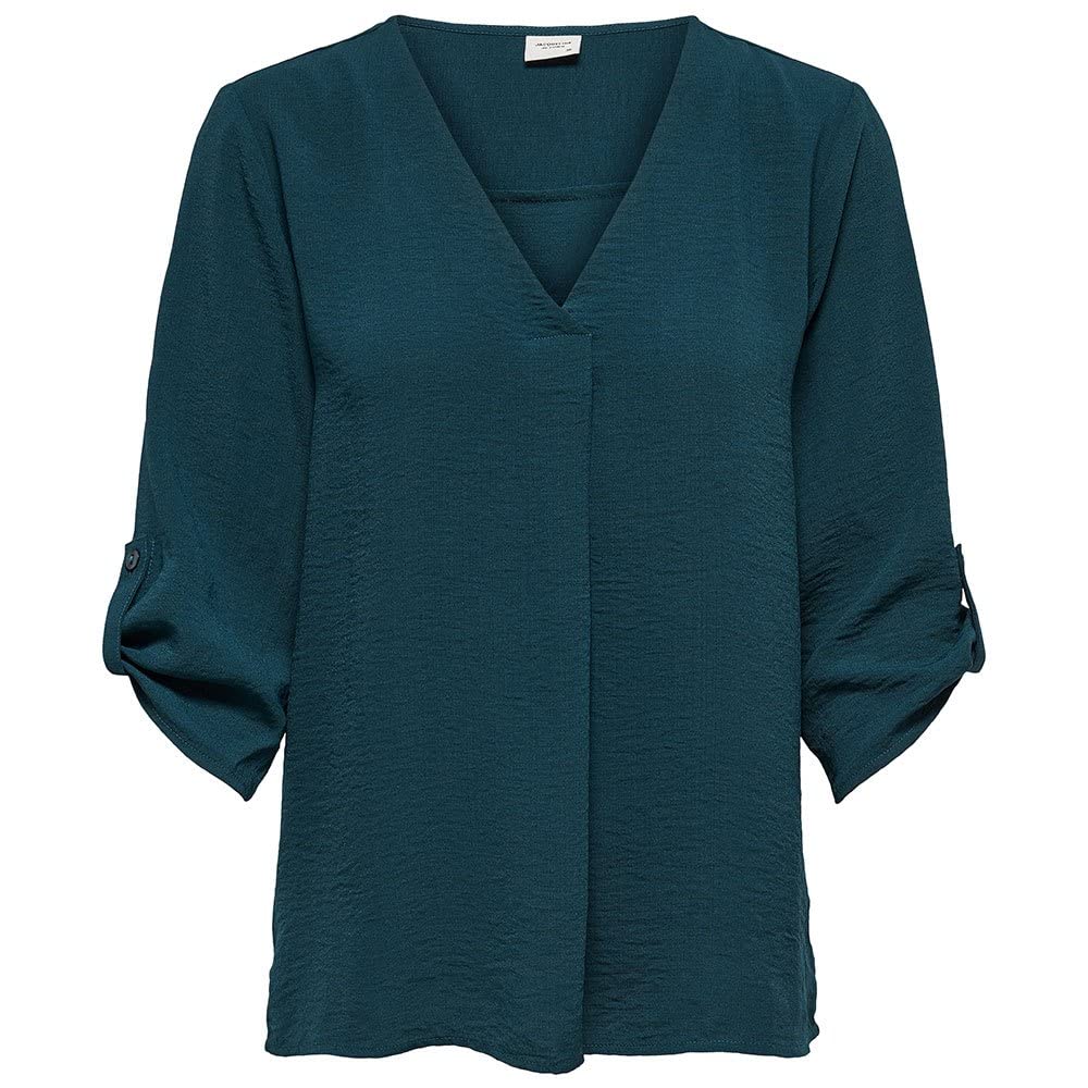 JDY Women's Divya 3/4 Top WVN Noos Blouse, Reflecting Pond, 14