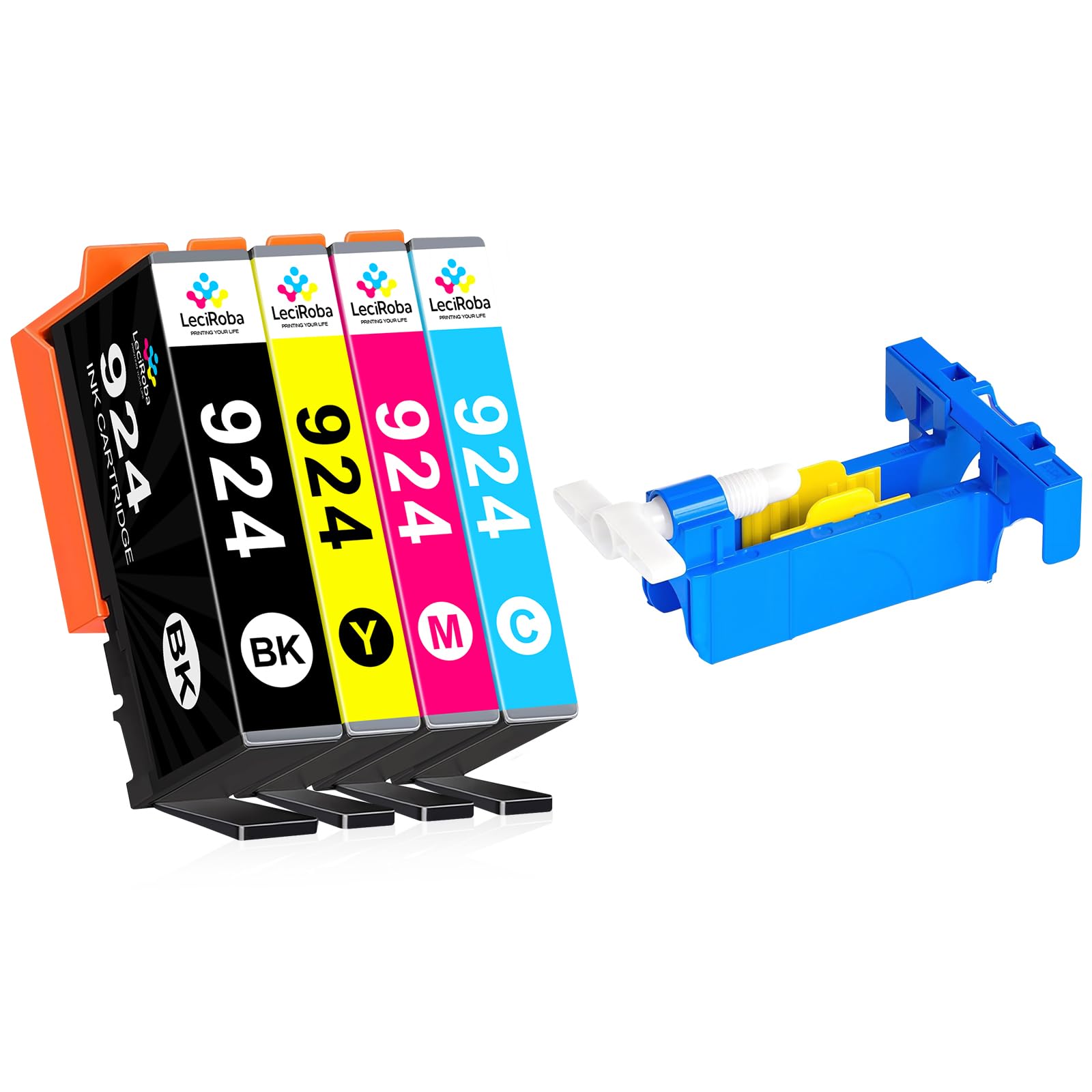924 Cartucce Senza Chip Compatibili per OfficeJet Pro 8122e 8130e 8124e 8125e 8132e 8134e 8135e 8138e 8139e 8123e 8133e, 4 Pack 924 Cartucce Senza Chip Compatibili per OfficeJet Pro 8122e 8130e 8124e 8125e 8132e 8134e 8135e 8138e 8139e 8123e 8133e, 4 Pack