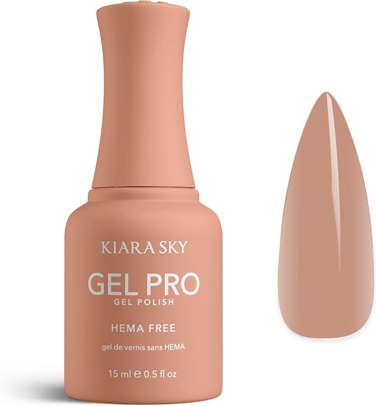 KIARA SKY Gel Pro HEMA-Free Sheer Gel Nail Polish | Buildable Coverage, 28+ Day Wear, Self-Leveling, UV/LED Soak-Off, 0.5 fl oz | Peek-A-Boo #011