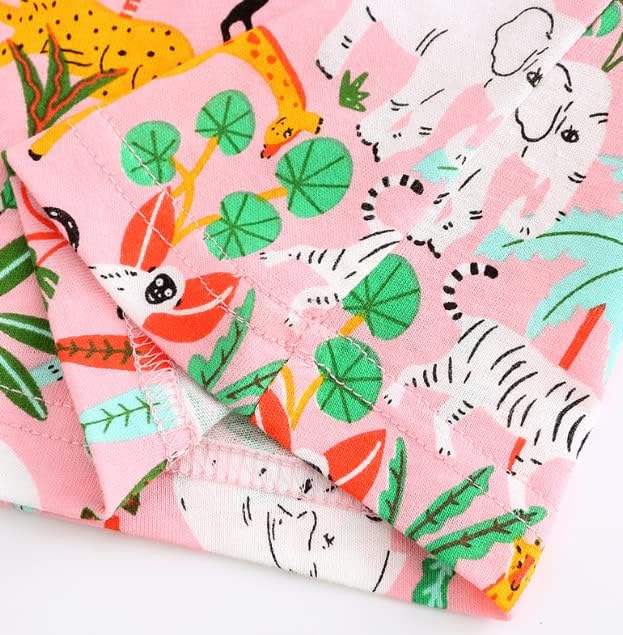 Little Girls Cotton Dresses Flutter Short Sleeve Summer Dress for 2-7 Years Old - Image 4