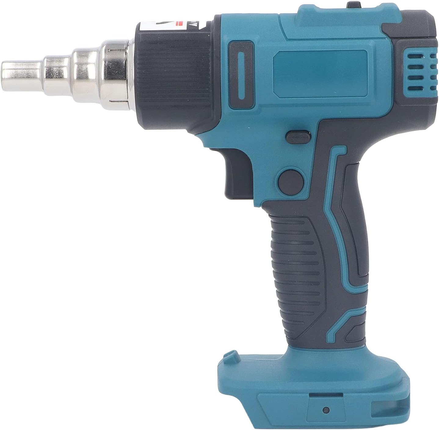 110 to 240V 350W Cordless Heat Gun 2 to 3s Quick Heating Digital Display Temperature Control Wind Gun 2 Temperature Range 6 Gear Speed Battery Powered Hot Air Gun with 5 Nozzles