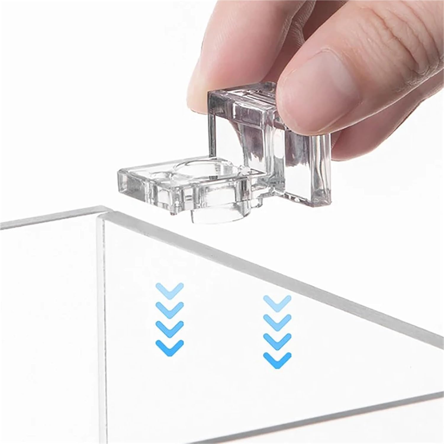 Aquarium Lid Clips 20 Pcs Aquarium Lid Cover Holders – Acrylic Stand Clips for Fish Tank Bracket Supply(10mm)