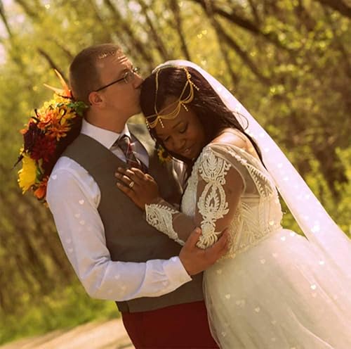 Miniatura 8 de Catery Cadena dorada para el cabello, joyería para novia, diadema, borlas, boho, cadena para la cabeza, diamantes de imitación, joyería para el