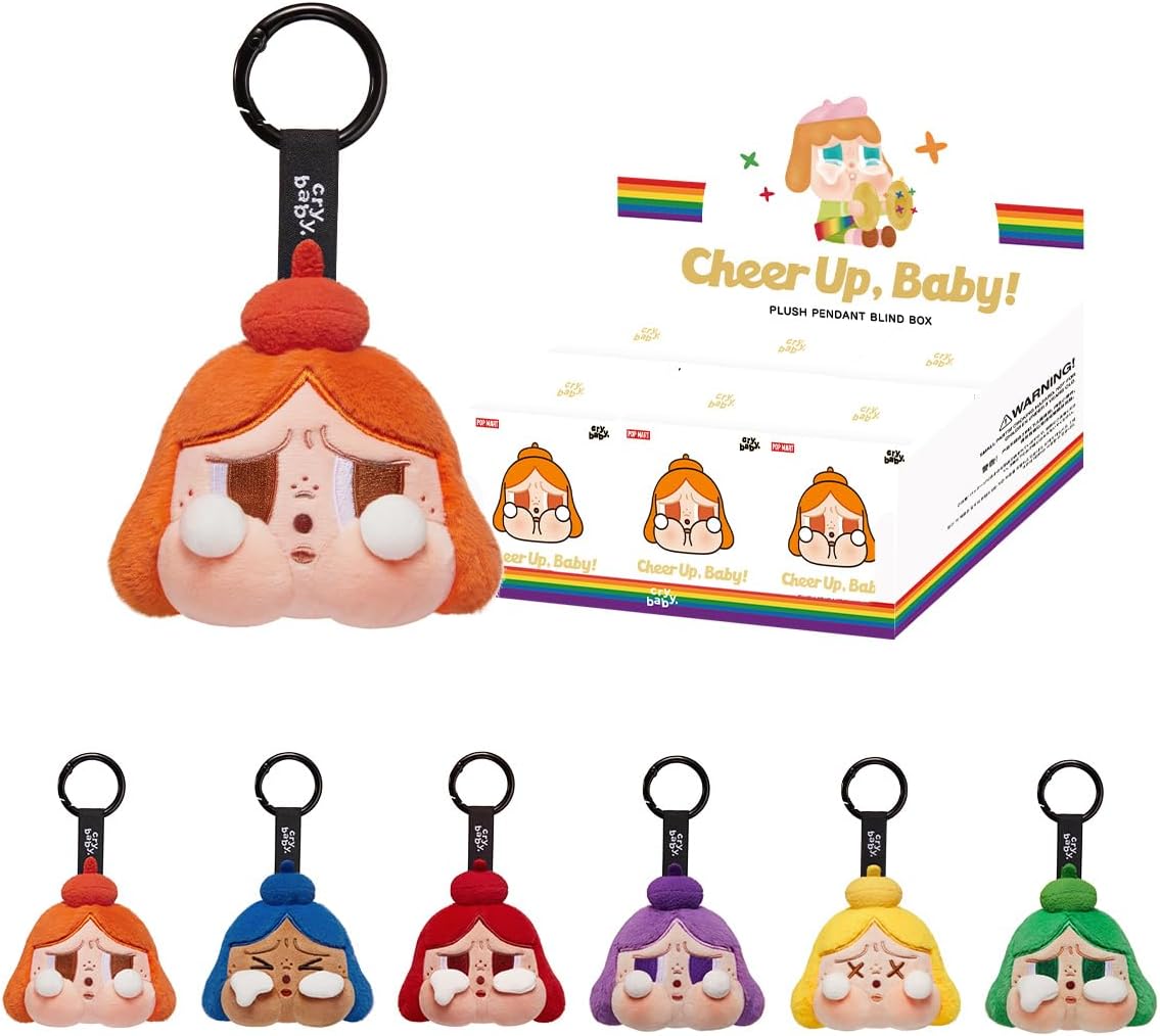 POP MART CRYBABY CHEER UP, BABY! SERIES-Plush Pendant Blind Box, Full Set