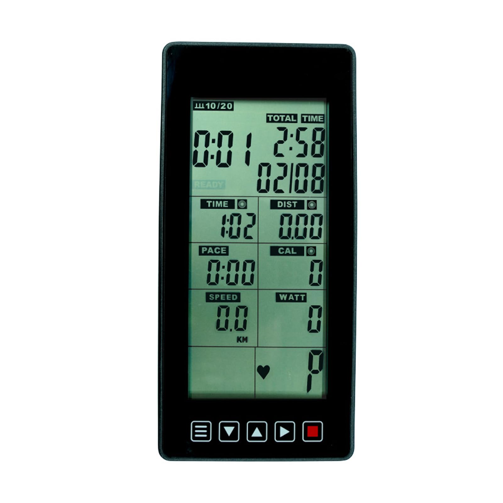 Monitor da Ciclismo Indoor con monitoraggio delle Calorie, frequenza cardiaca, velocità, dei progressi Allenamento per Cyclette e Attrezzature da Palestra