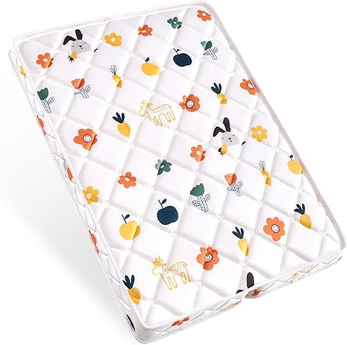 Ceekliybear Almohadilla de colchón Pack and Play soporte firme y cómodo, espuma de alta calidad, suave y cómoda, tela de microfibra suave