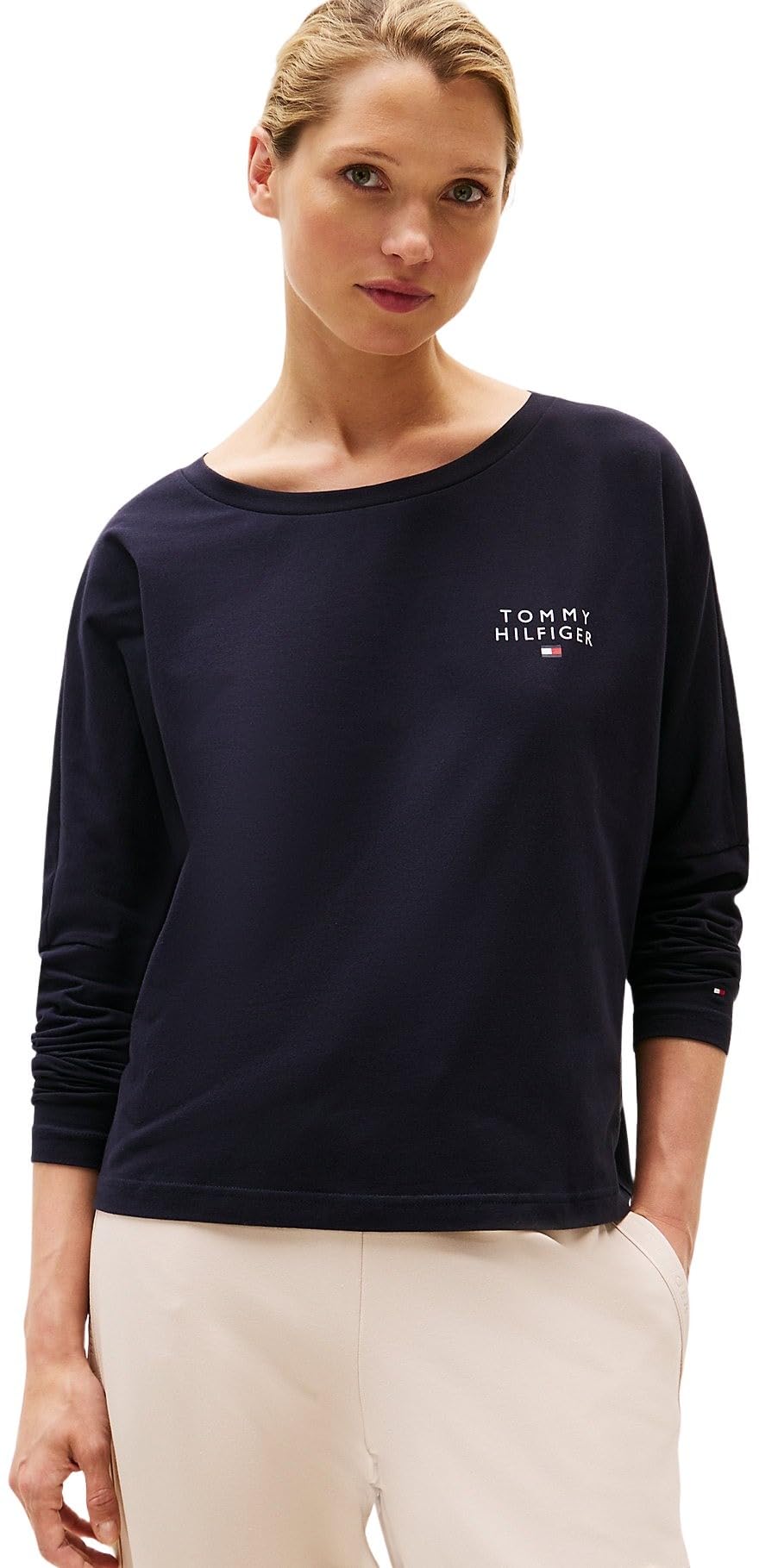Tommy Hilfiger Maglietta Maniche Lunghe Donna Basic