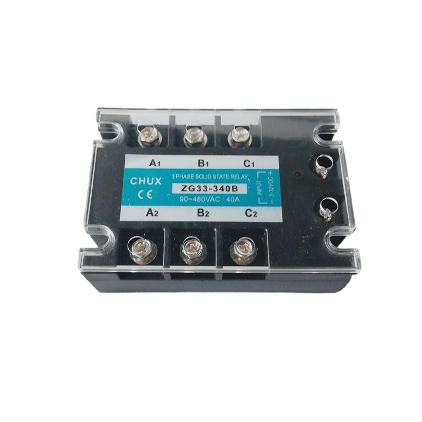 Módulo de estado sólido 40a Control de CC Ac Relé de estado sólido trifásico Ssr 40a Relé Ssr40 Da (zg33-340b)