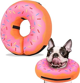 Inflatable Collar for Dogs and Cats, Large Dogs Soft Pet Recovery Cone Collar, Dog Cone Alternative After Surgery, Adjustable Dog E Collars, Cone for Dogs After Surgery to Stop Licking