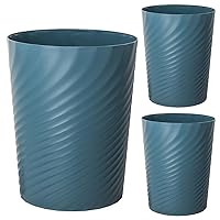 Vista 8 de UUJOLY - Bote de basura pequeño de plástico, ideal para baños, lavanderías, cocinas, oficinas, habitaciones infantiles y dormitorios, 1.8 galones