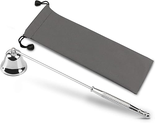 GOSGOONE - Detector de velas, elegante extintor de velas con mango largo, con bisagras, accesorio para apagar la llama de la vela de forma segura,