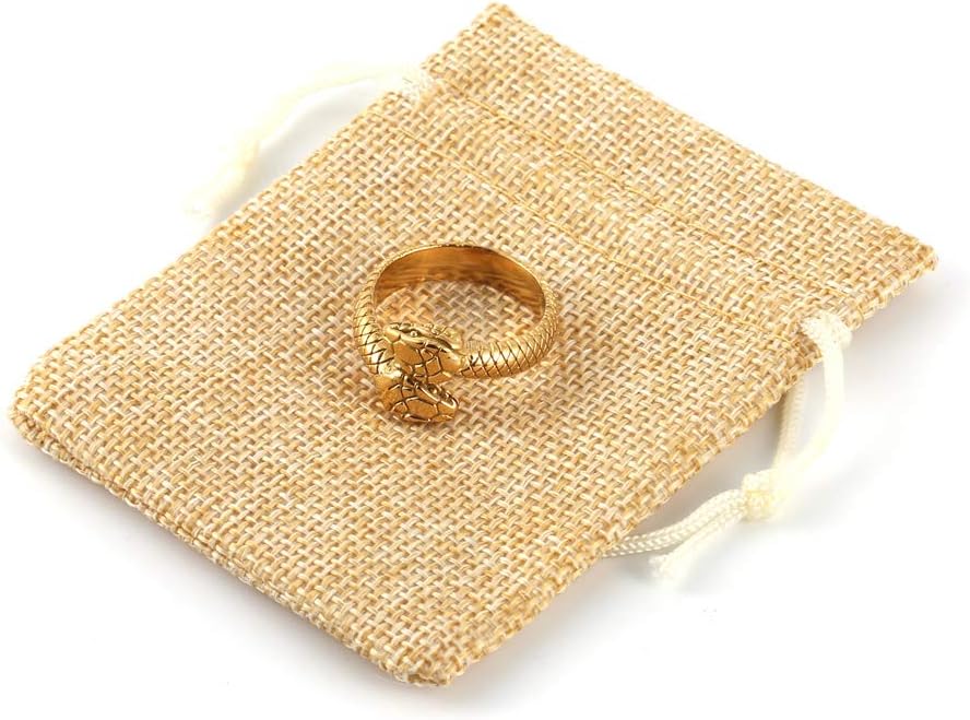 HZMAN Snake Ring Men Women Gothic Jewelry Retro Animal Fashion Personality Stainless Steel Ring - Image 6