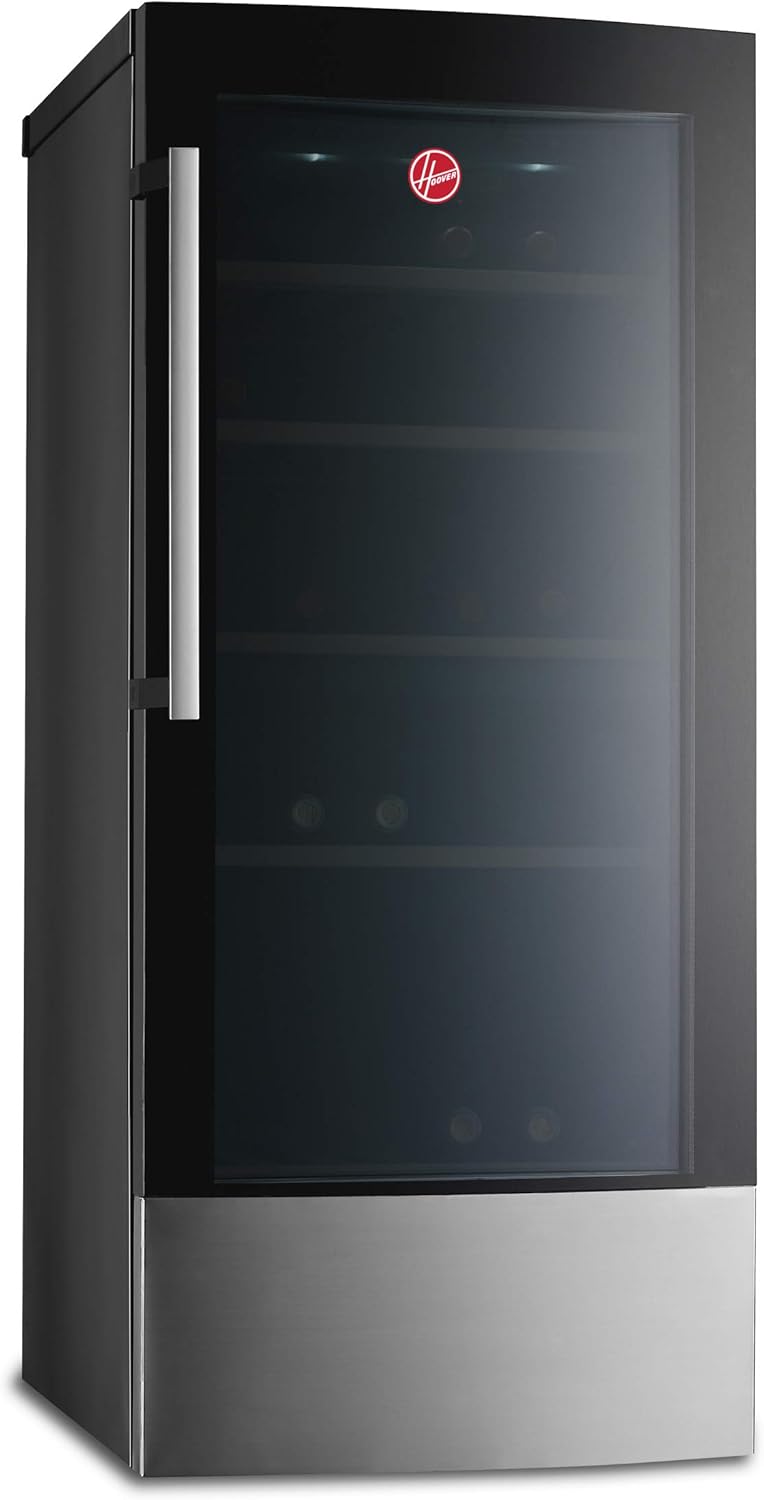 Hoover 58 Bottles Freestanding Beverage Wine Cooler, Black HWC58BX