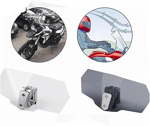 Miniatura 6 de Motorcycle Wind Deflector Windscreen Windshield Compatible with R1200GS Compatible with Vfr 800 Compatible with Versys 650 Moto Parts (Color  Clear)
