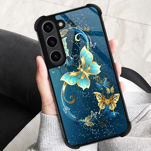 Miniatura 198 de Funda para Samsung Galaxy S23 Plus, protección de grado militar, esquinas a prueba de golpes, funda antiarañazos para Samsung Galaxy S23 Plus, flor