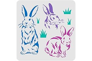 FINGERINSPIRE Bunny Stencils for Painting