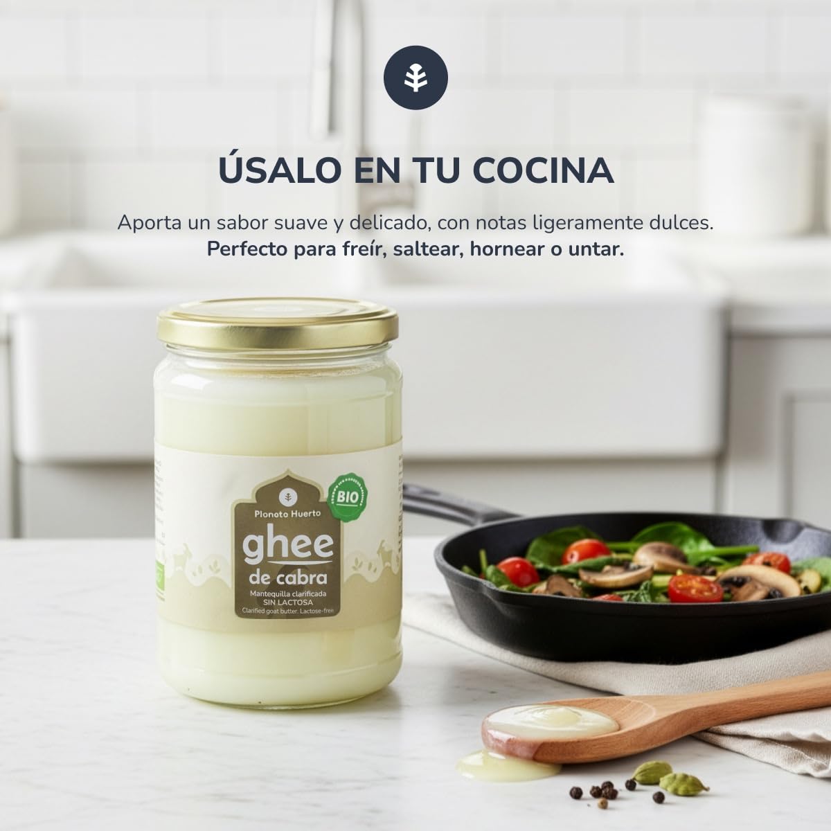 Planeta Huerto Ghee mantequilla clarificada de cabra ECO 500 g