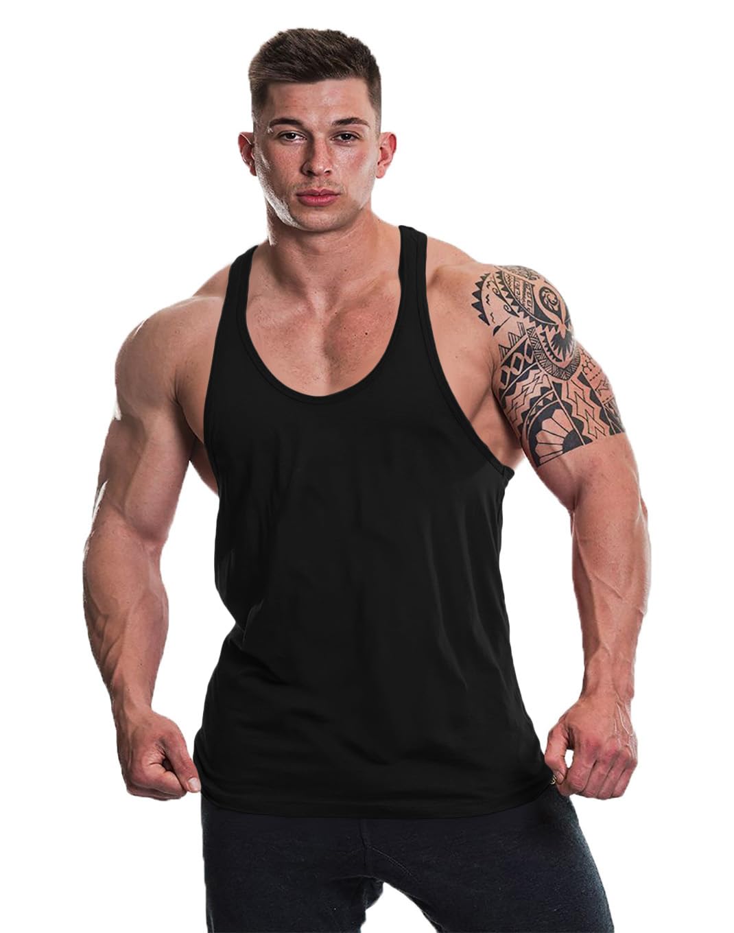 THE BLAZZE Men's Cotton Sleeveless Tank Tops Gym Vest for Mens L696