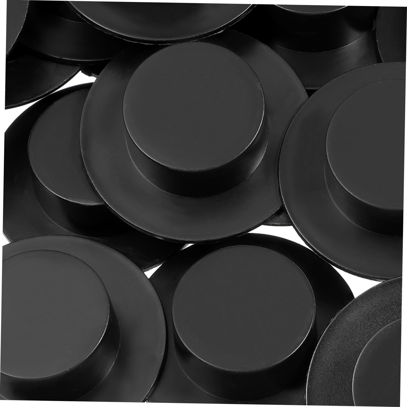 50 Pezzi Mini Cappelli in Plastica Neri per Decorazione Bambole e Lavoretti Natalizi Materiale Fai da Te per Casa e Festa