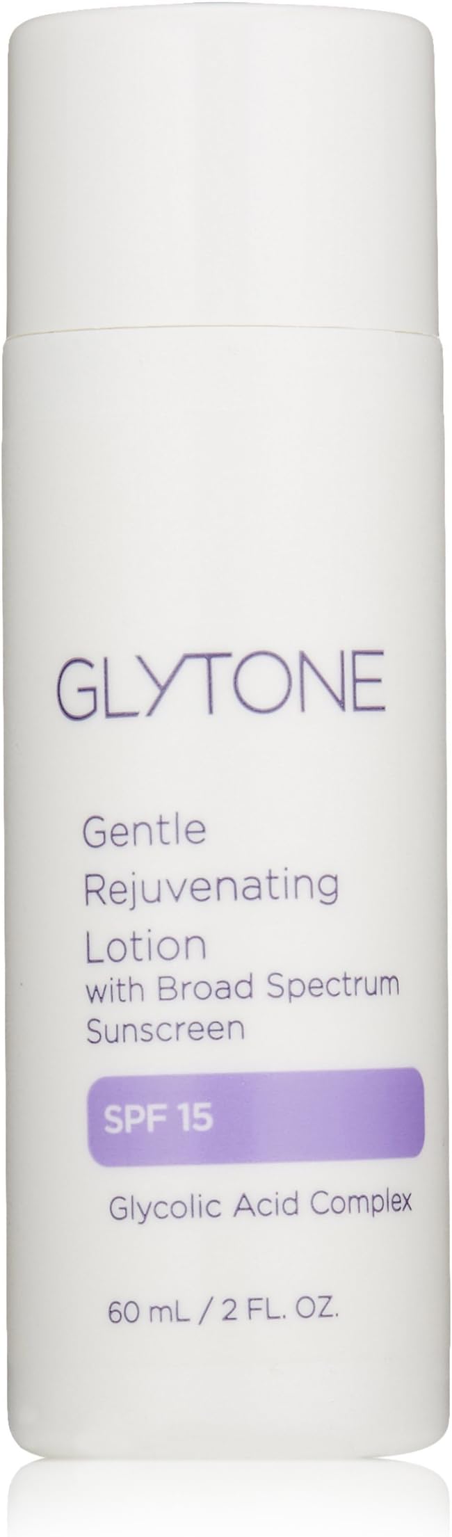 Glytone Gentle Rejuvenating Lotion SPF 15 with 14.0 Free Acid Value Glycolic Acid, Face Moisturizer, Exfoliate & Hydrate, 2 oz.