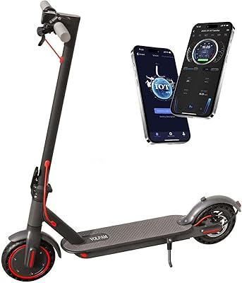 VOLPAM Electric Scooter, 350W/500W Powerful Motor, 8.5"/10" Solid Tires, 19/22Mph, 28/21/12 Miles Range,Dual Braking
