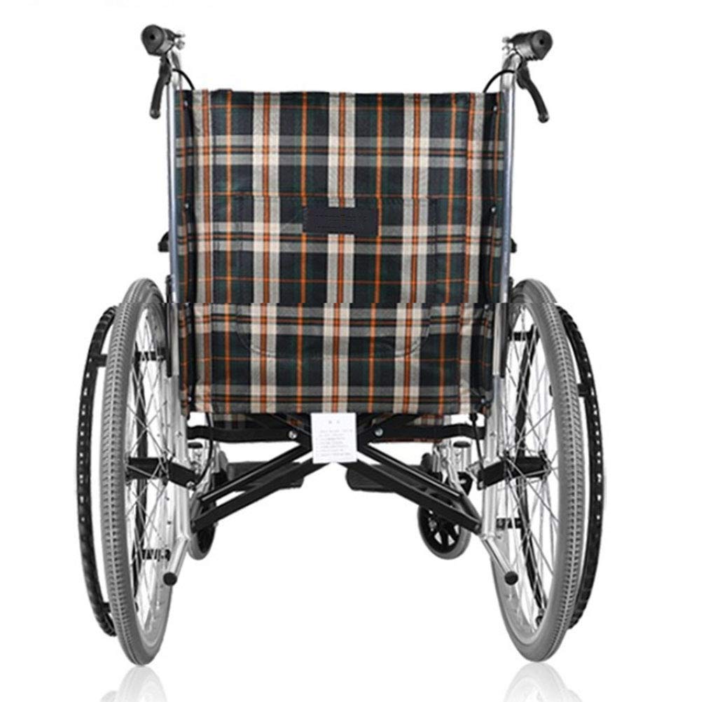 Silla de Ruedas,Aleación de Aluminio Plegable Silla de Ruedas Portátil Coche Caminante,Viaje Ultraligero Coche Discapacitado de Ancianos,Portátil