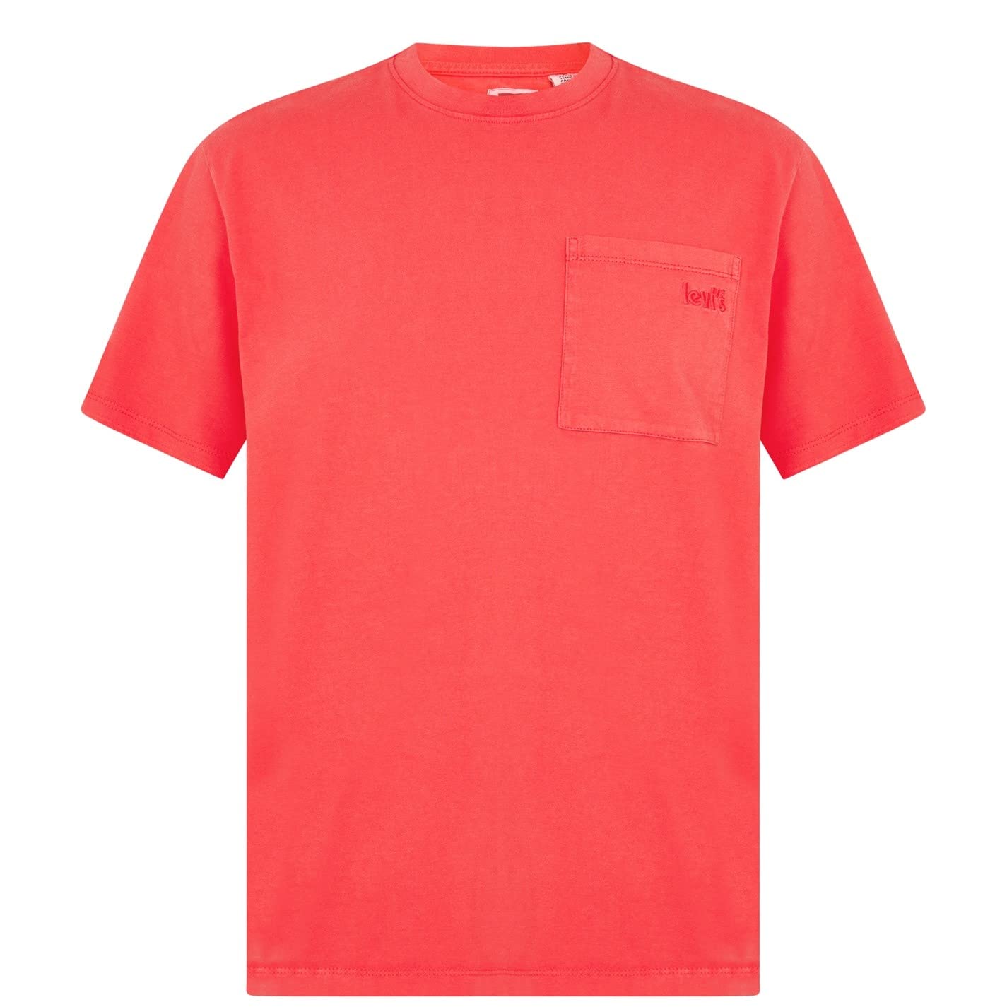Levi's Men's Ss Pocket Tee Relaxed Fit T-Shirt Pocket Tomato (Red) S -