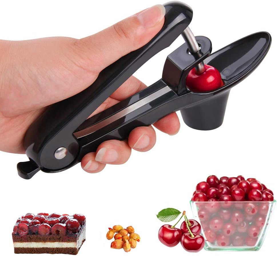 YEVIORCherry Pitter Tool, Portable Olive and Cherry Pitter Remover, Multi-Function Fruit Corer and Pitter Remover, Suitable for Home Kitchen, Cherry, Jujube and Red Date