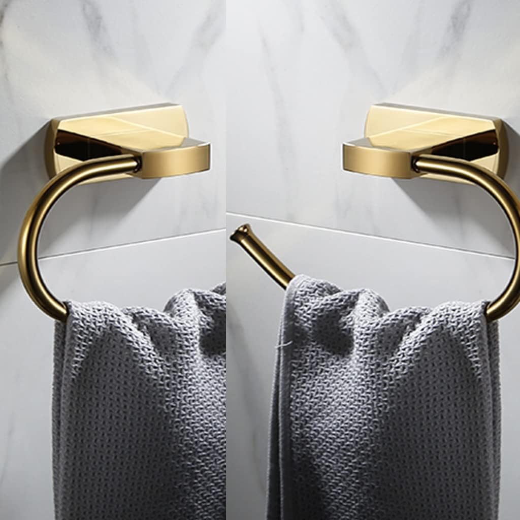 LSLYTQ All Copper Bathroom Hanging Towel Hanger Hand Towel Ring, Bathroom Hardware Wall Mounted
