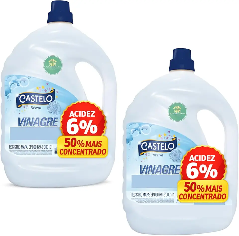 Kit 2 × 5L – Vinagre Álcool Limpeza 6% (50% mais concentrado) – Multiuso & Econômico
