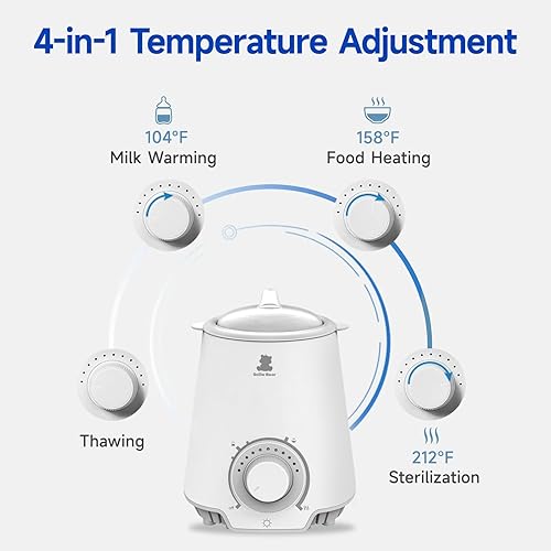 Miniatura 3 de Snow Bear Calentador de biberones y calentador de leche materna, calentamiento rápido y uniforme para leche materna, fórmula y alimentos para bebés,
