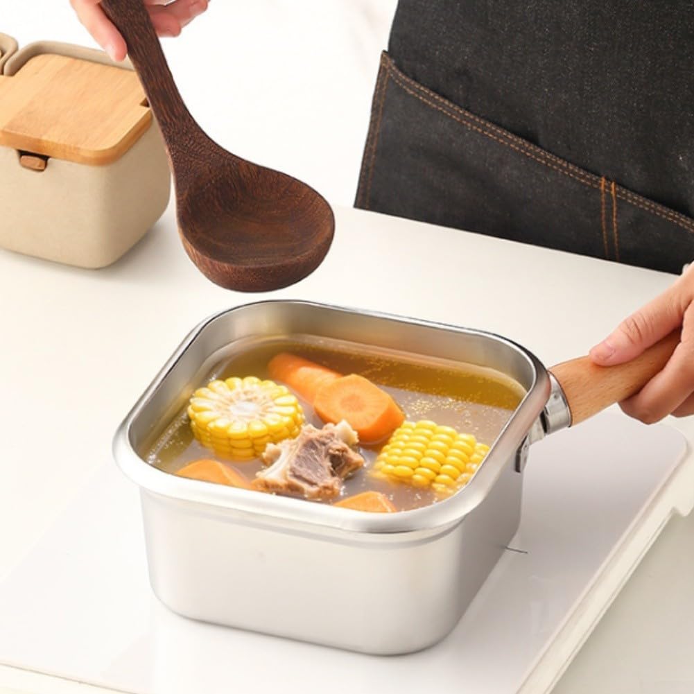 Olla para acero Inoxidable Camping Desmontable 19cm Multiusos(3-piece Set)