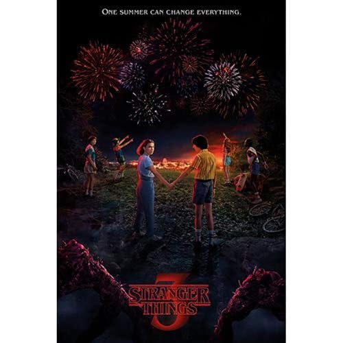 Stranger Things Poster One Summer, No Laminado, Multicolor, 61x91.5 cm