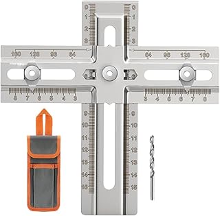 Cabinet Handle Jig - Stainless Steel Convenient Hole Locator Tool, Handles Knobs Drill Guide, Cabinet Hardware Jig | For Adults Professionals Enthusiasts Beginners Amateurs Families Friends