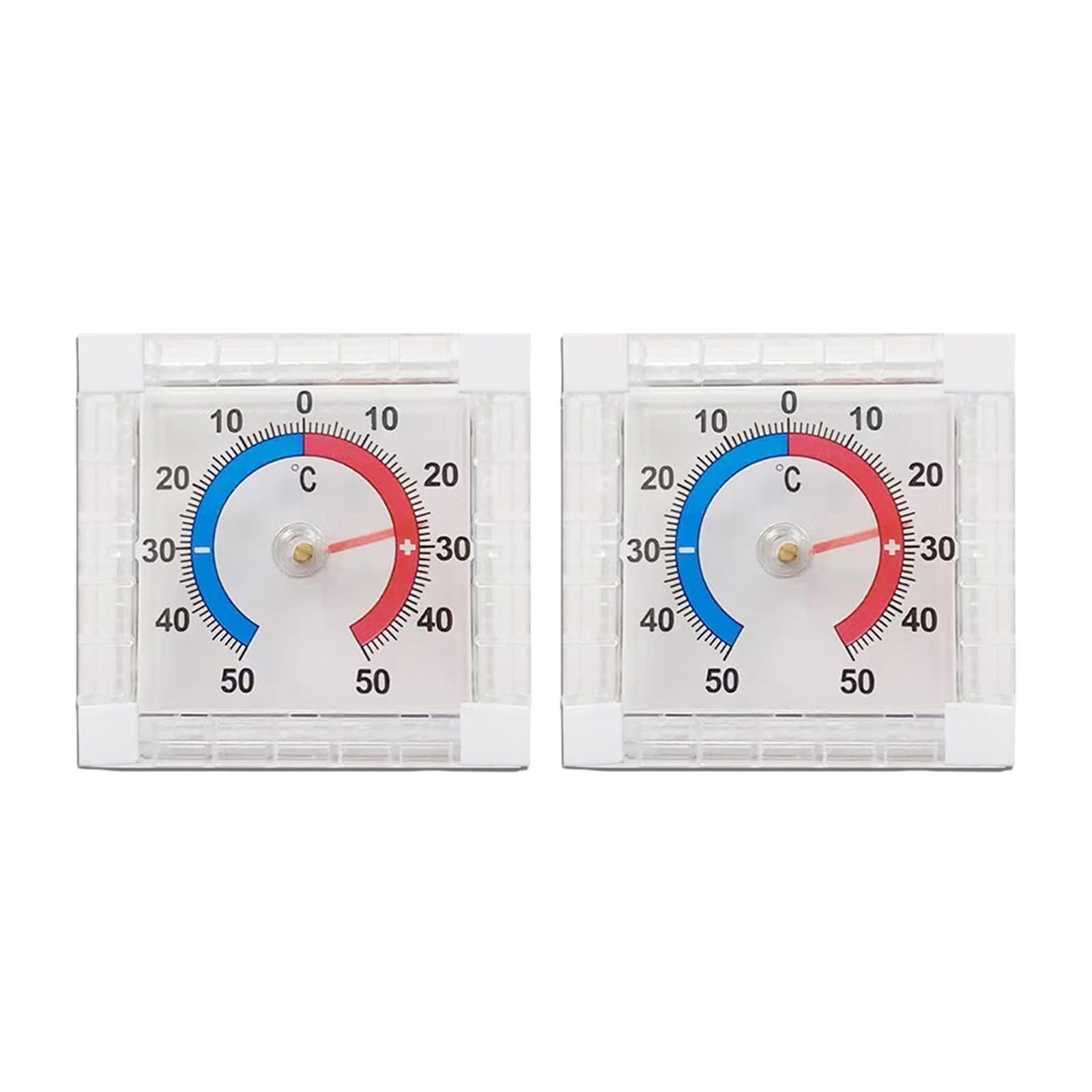 2-Pack Outside Self-Adhesive Window Door Thermometer, Accurately Measure Temperature, Digital Outdoor Thermometer Weatherproof, Suitable For Window And Outdoor Use