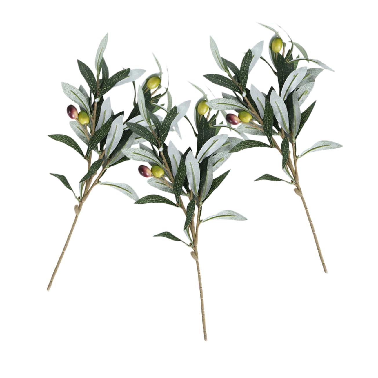 Zerodeko Branches D'Olivier Artificielles 15 Tiges De Plante en Plastique pour Décor De Bureau Maison Fenêtre De Boutique Mur Et Mariage Accessoire De Décoration Intérieure