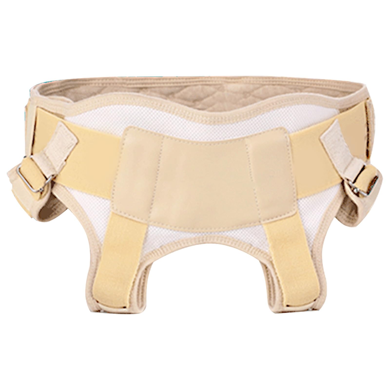 Braguero Hernia Inguinal Hombre y Mujeres, Cinturon Hernia Inguinal para Aliviar el Dolor con 4 Almohadillas de Compresión Extraíbles(Medium)