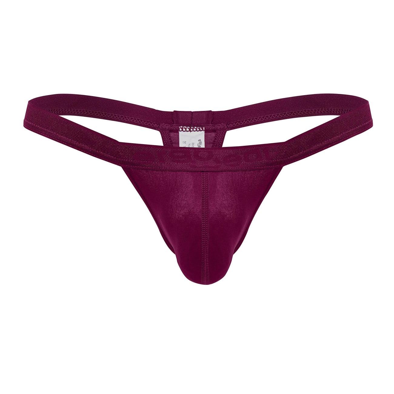 ErgoWear Underwear, SLK Thongs, Burgundy, Men's Size M, Pack of 1
