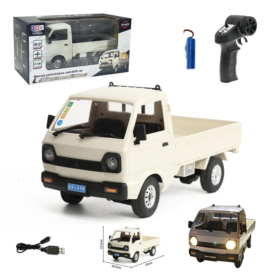 WPL D12 1 16 RC Truck for Adult 2 4GHz Mini Truck Remote Control Drift Pickup Off Road