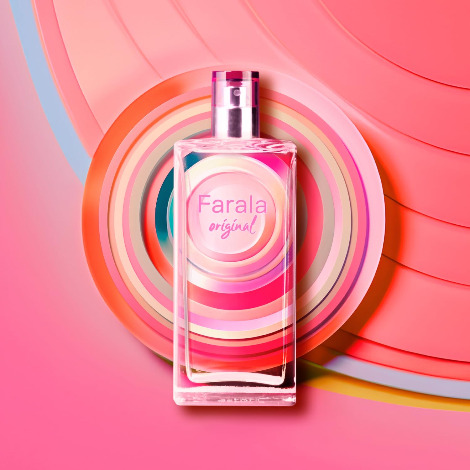 FARALA - Original 150 ml, Colonia Mujer, Perfume Formato Spray, Eau de Toilette Natural y Femenina, Aroma Floral Especiado, Fragancia Fresca, Juvenil y de Larga Duración