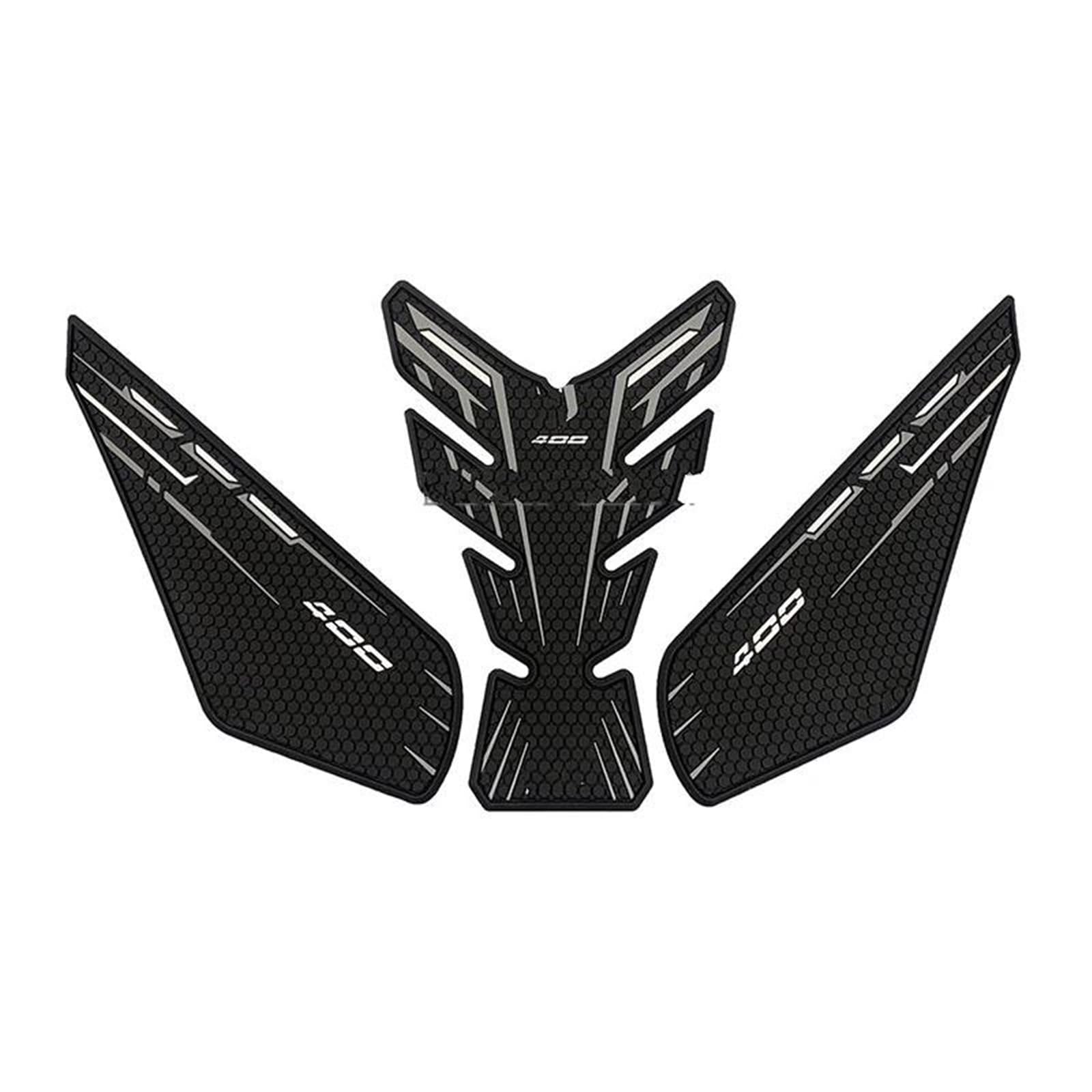 Motorcycle Tank Pad Sticker Decal Gas Fuel Knee Grip Traction Side for Kawasaki for NINJA400 for Z400 2018-2022 Tank Sticker(Color13)