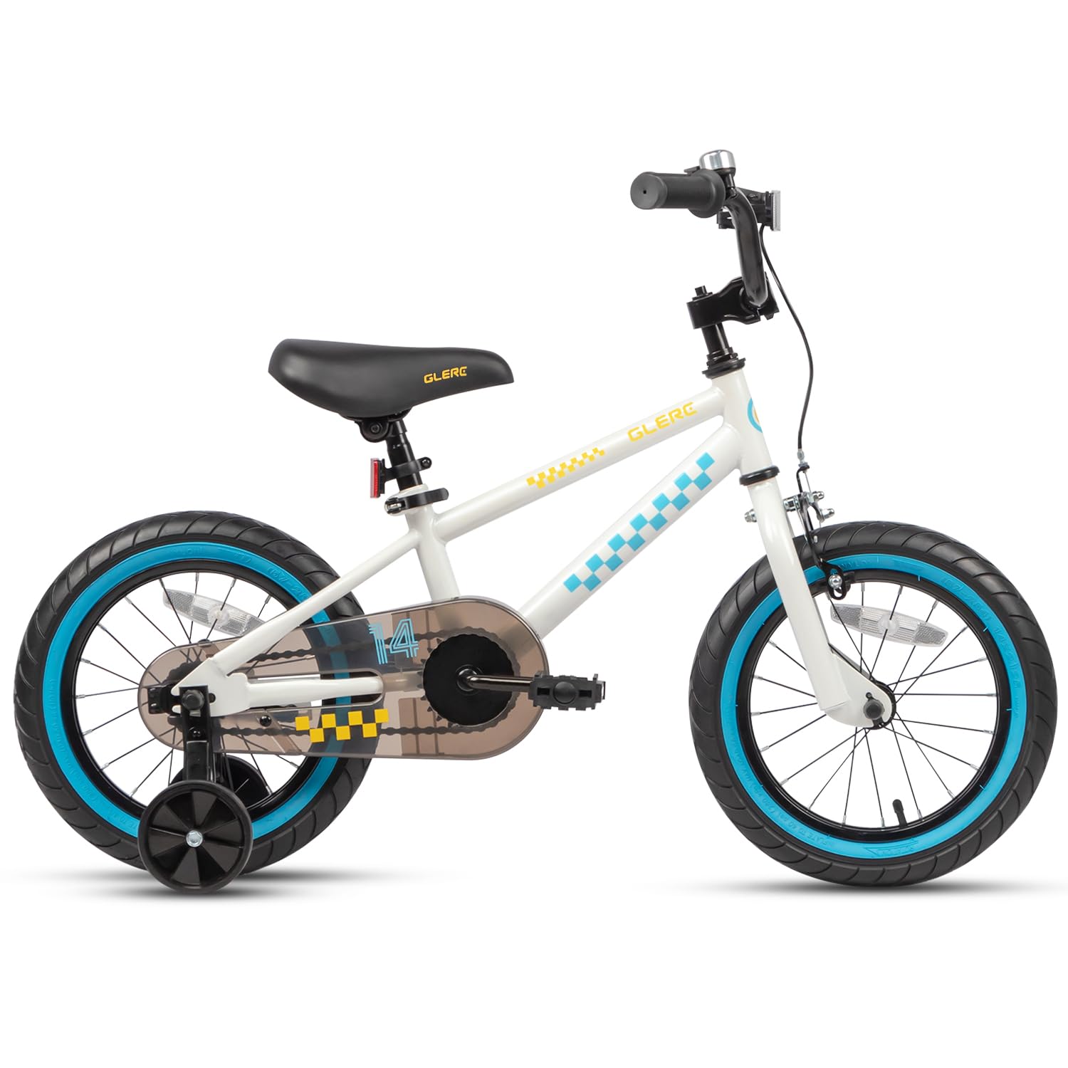 Glerc NuNu 16 Inch Kids Bike Ages 4 5 6 7 Years Old Little Boys