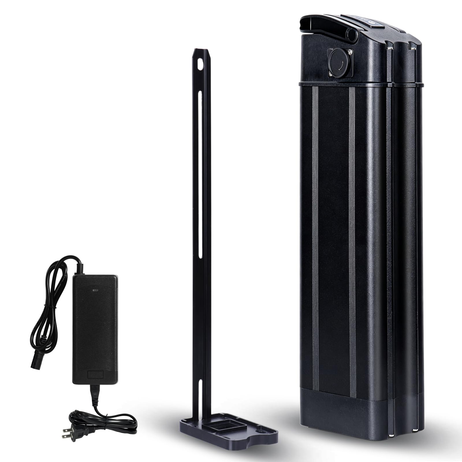 48V 36V Ebike Battery 10.6Ah/13Ah/15Ah/20Ah Silver Fish Lithium Battery, 40A BMS, Safe Lock, LED Indicator Light for 48 Volt Controller 0W-1500W Motor (48V 20AH)