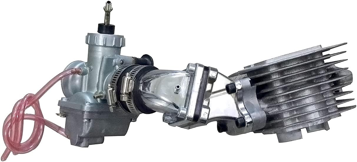 YAEGER VM24 Carburetor for Dio Reed Valve&Cylinder Setup&Carburetor&Machined Block 80cc Gas Motorized Bike