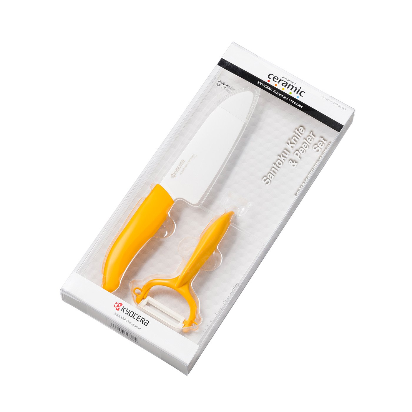 Kyocera Gift Set Ceramic Knife + Ceramic Peeler col. yellow