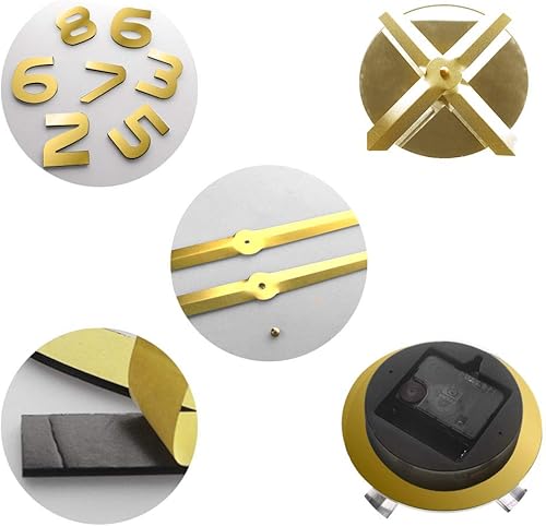 Miniatura 3 de The Geeky Days Reloj de pared gigante con signo de dentista, con efecto espejo, arte de pared, decoración del hogar, sin marco, reloj de hora grande